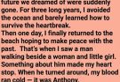 She thought the ocean stole her husband… until she discovered he chose to stay lost. 💔🌊✨