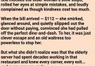 She mocked a 72-year-old waitress and skipped out on a $112 bill thinking she’d won… but the ‘powerless’ woman she humiliated knew far more than she ever imagined.”