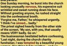 A wealthy businessman rushed into confession terrified after a hotel scandal… but the shocking truth he revealed led to a church moment nobody saw coming.”