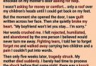 She thought her mother chose a boyfriend over her and her children… until one late-night confession revealed the heartbreaking truth. 💔🚪✨