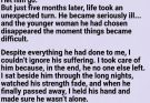 Sometimes the deepest wounds leave behind the strongest beginnings. 💔✨