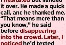 I let a stranger borrow my phone at a train station… two weeks later, a text from his wife revealed why that one-minute favor meant more than I could ever imagine.”