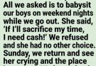 WE GAVE HER A FREE HOME BECAUSE SHE WAS FAMILY. WHAT WE DISCOVERED ON OUR SECURITY CAMERAS MADE US KICK HER OUT THAT SAME DAY.