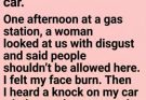 A woman mocked me for living in my car with my daughter. Minutes later, someone knocked on my window—and the envelope they handed me changed our lives forever.
