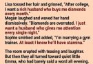 Three friends dreamed of rich and handsome husbands… but Emma’s answer stole the whole night. 😂🍕💍✨