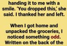 A simple act of kindness hides a chilling warning.