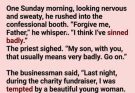 He confessed his biggest sin—and then offered the church $200,000. The priest’s reaction left the entire congregation speechless.