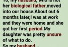 MY 10-YEAR-OLD DAUGHTER GOT HER FIRST PERIOD WHILE I WAS AT WORK. MY HUSBAND, WHO WASN’T HER BIOLOGICAL FATHER, HELPED HER THROUGH IT. THAT NIGHT, SHE HANDED HIM A NOTE FOR ME: “MOM, PLEASE DON’T BE ANGRY WITH HIM.” I READ THE NEXT LINE AND STARTED CRYING.