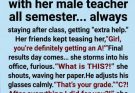She thought all that ‘extra help’ guaranteed an A… until the professor revealed the real reason she got a C. 😂📚