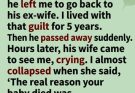 She spent five years believing she had caused her baby’s death—until her husband’s ex-wife arrived after his funeral with a letter that revealed the truth he had taken to his grave. đŸ’”