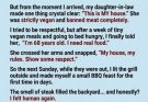 My daughter-in-law banned meat and told me, “My house, my rules.” I finally grilled a steak in the backyard—and when my son saw it, his quiet response changed everything.