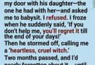 He left me for another woman and called me a cruel witch when I refused to babysit his daughter. Two months later, his wife called me and revealed a secret that changed EVERYTHING… The little girl wasn’t even his biological daughter. 💔