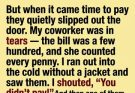 I Ran Outside Without My Coat to Stop Two Men From Leaving Without Paying. Their Unexpected Gift Reminded Me Why Kindness Matters