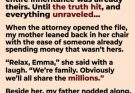 My Mother Was Already Spending My Uncle’s Inheritance Before the Lawyer Finished Reading the Will